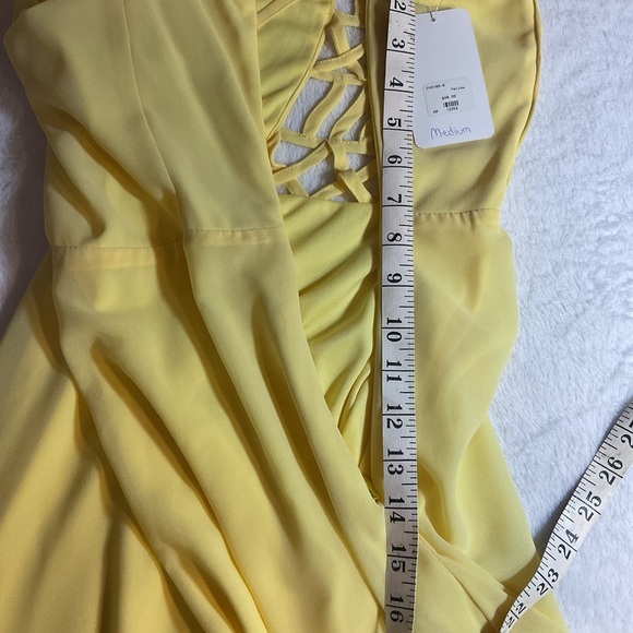 Sunny Yellow  Dress with Lattice Back - Picture 6 of 14